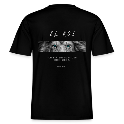 El Roi - Locker geschnittenes Unisex T-Shirt - Schwarz