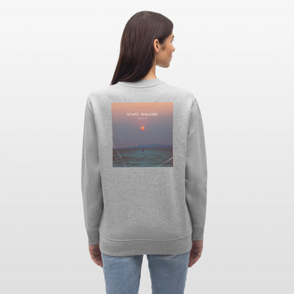 Start walking - Unisex Sweatshirt - Grau meliert