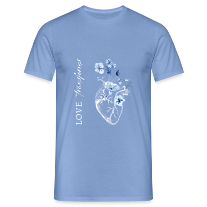 Love transforms - Männer T-Shirt - Carolina Blue