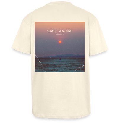 Start Walking - Oversized Unisex T-Shirt - Creme