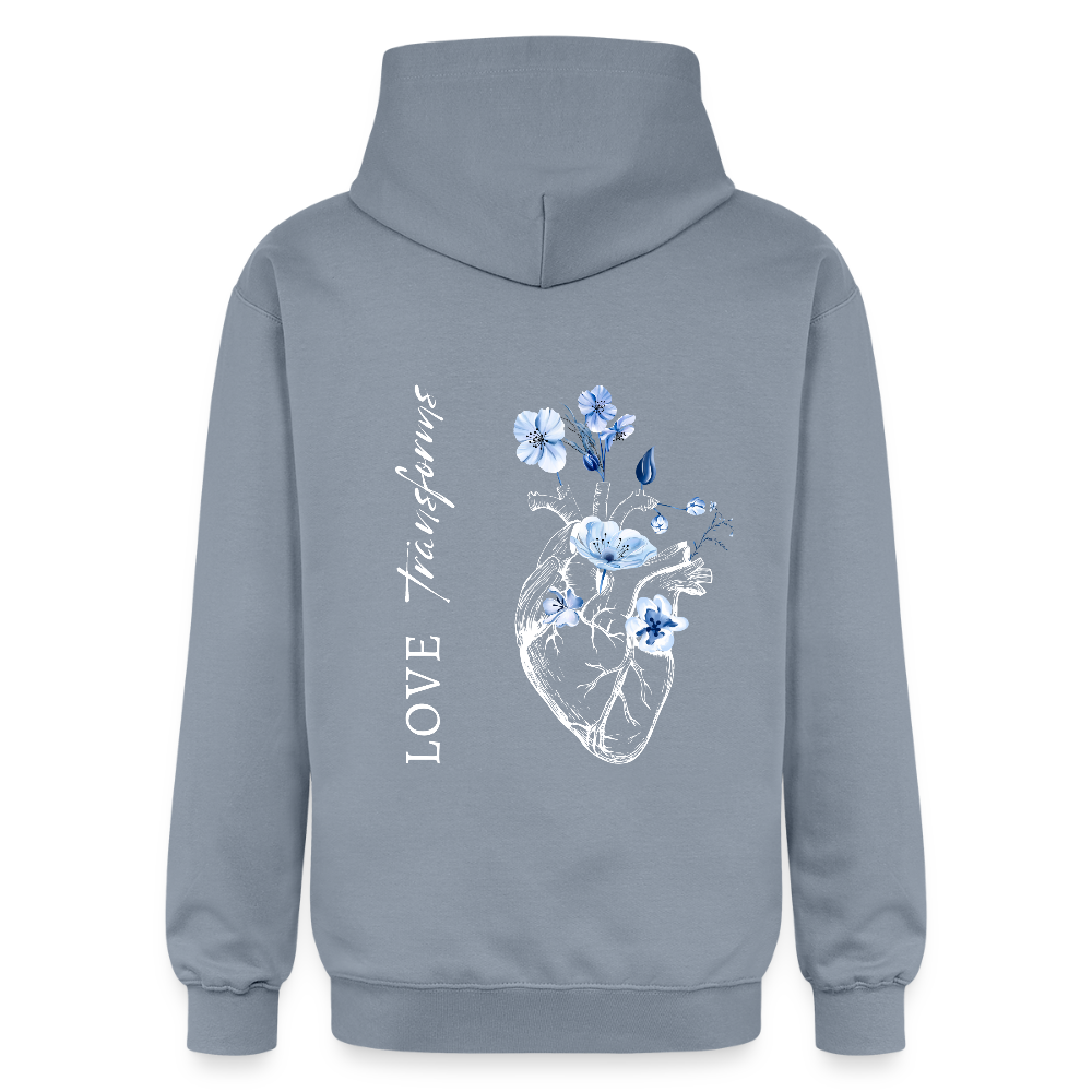 Love transforms - Unisex Hoodie - Blau