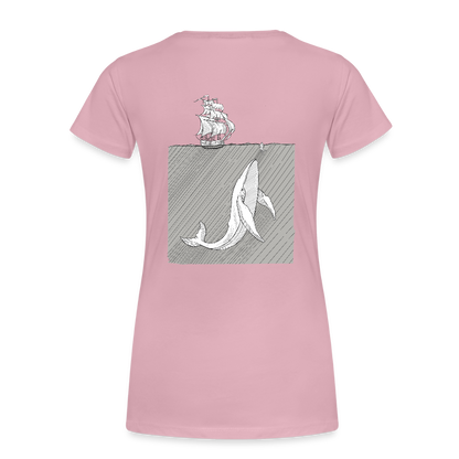 saved by grace - Backprint Frauen T-Shirt - Hellrosa
