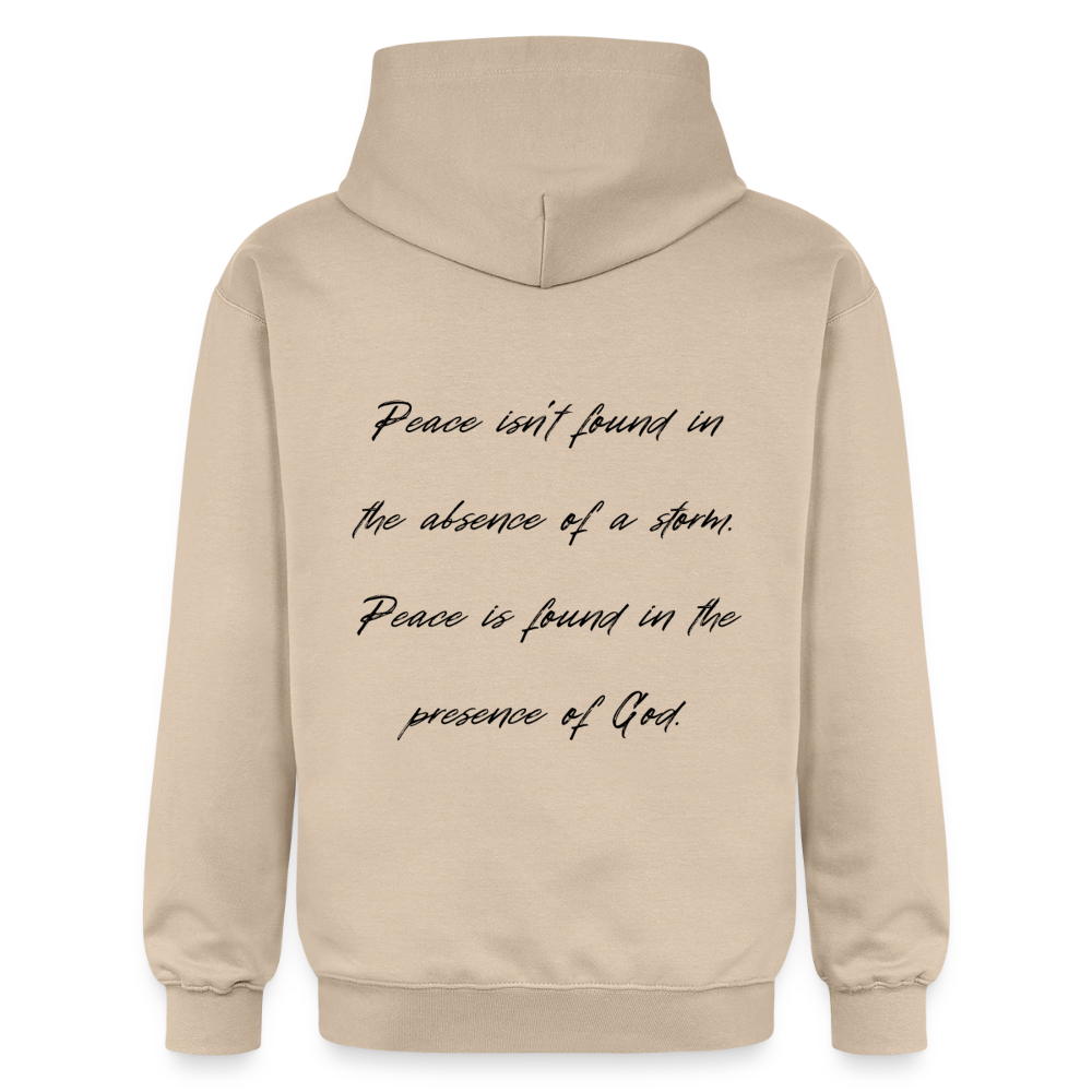 Peace in his presence - Unisex Hoodie - Sand