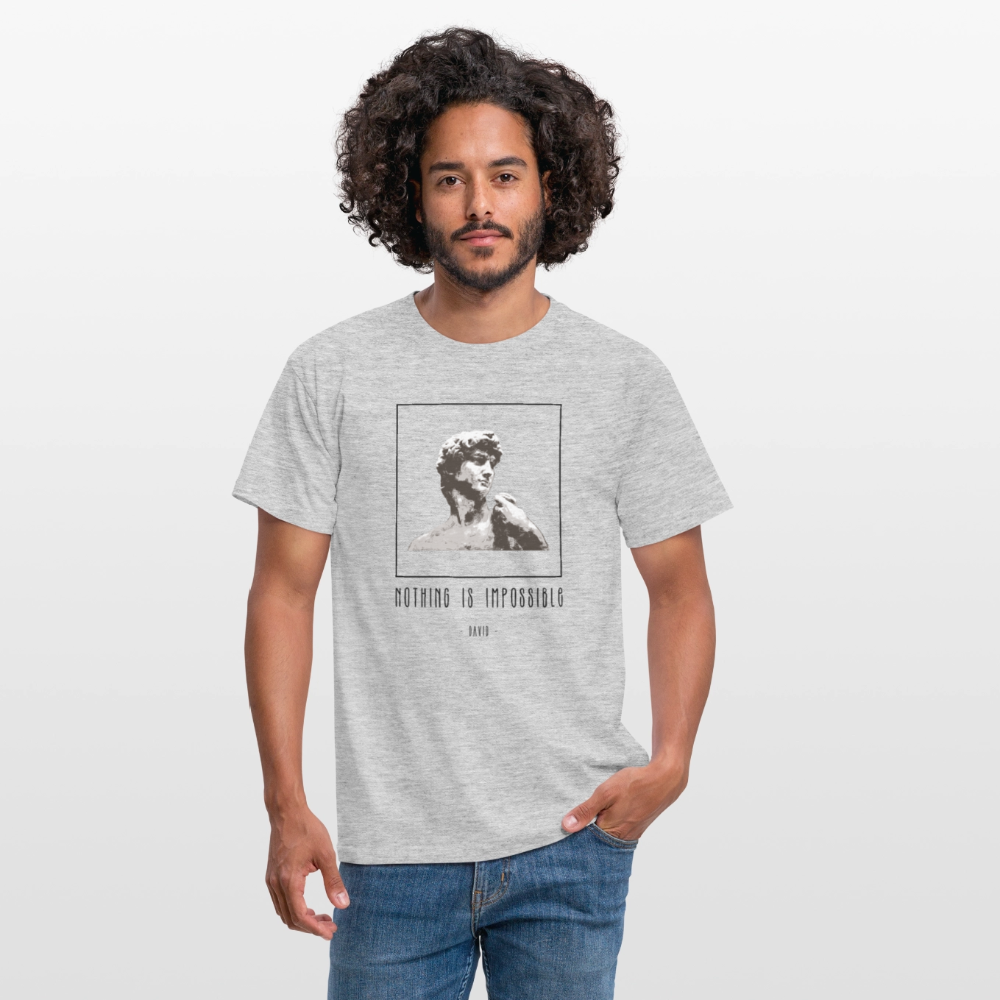 Nichts ist unmöglich - Männer T-Shirt - Grau meliert