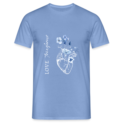 Love transforms - Männer T-Shirt - carolina blue