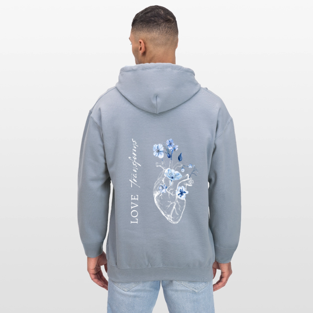 Love transforms - Unisex Hoodie - Blau