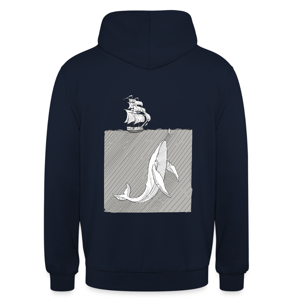 saved by grace - Backprint Unisex Hoodie - Navy