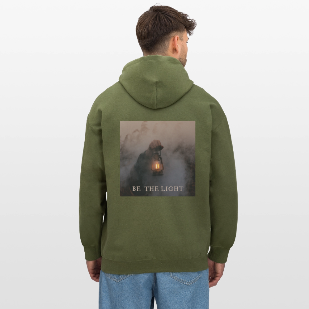 be the light - Unisex Hoodie - Militärgrün