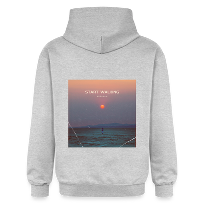 Start walking - Unisex Hoodie - Hellgrau meliert