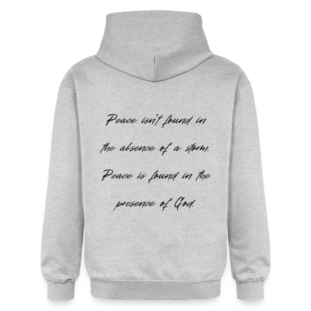 Peace in his presence - Unisex Hoodie - Hellgrau meliert