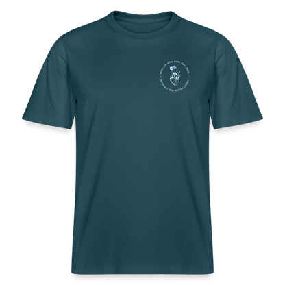 Behüte dein Herz - Unisex Bio-T-Shirt - Dunkles Petrol