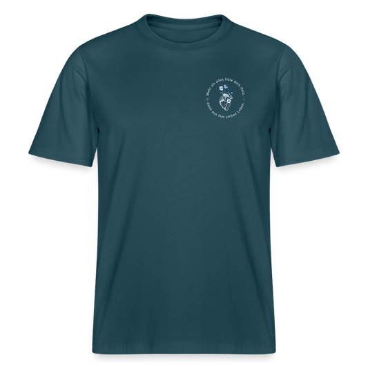 Behüte dein Herz - Unisex Bio-T-Shirt - Dunkles Petrol