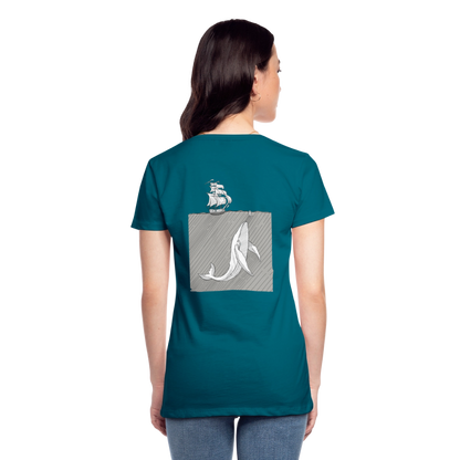 saved by grace - Backprint Frauen T-Shirt - Divablau