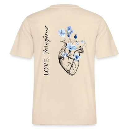 Love transforms - Oversized Unisex T-Shirt - Natur