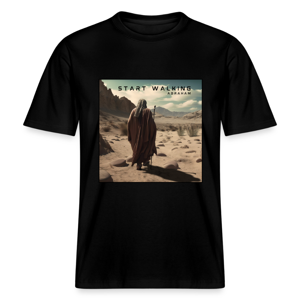 Start walking - Unisex Bio-T-Shirt - Schwarz