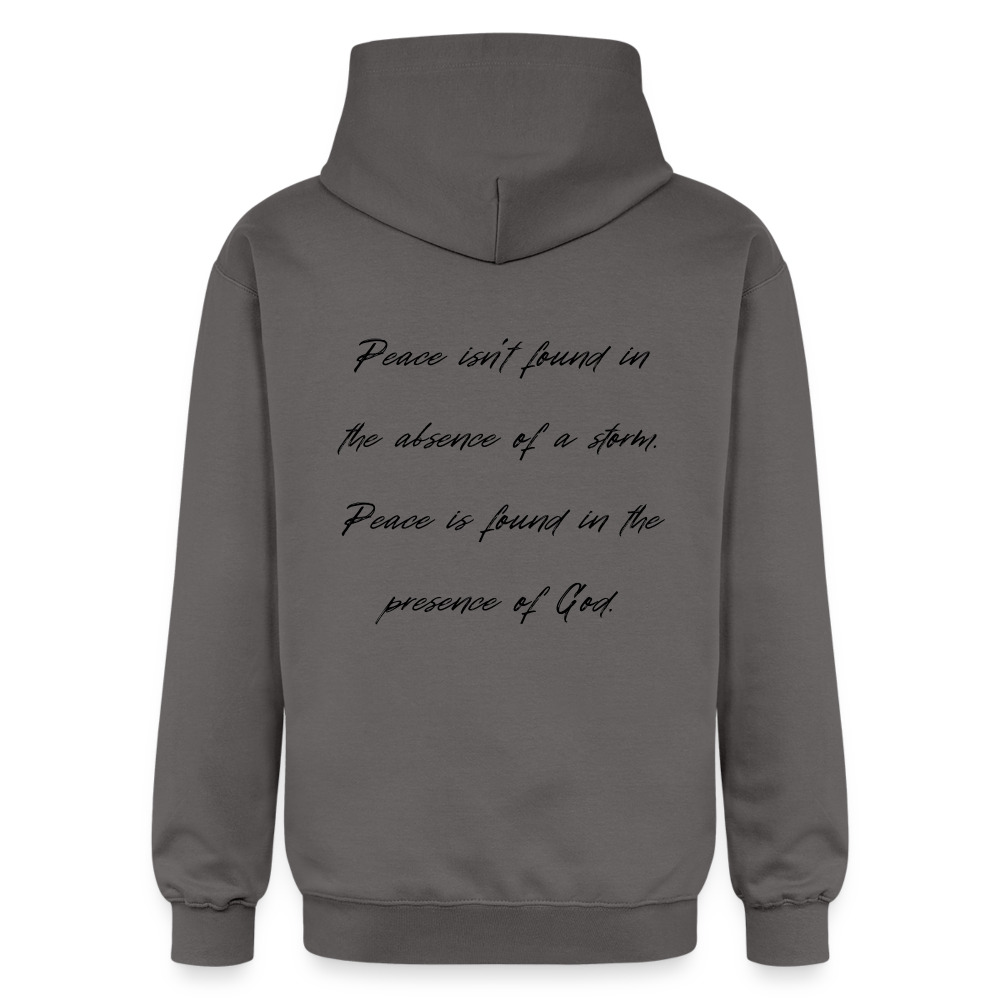 Peace in his presence - Unisex Hoodie - Dunkelgrau