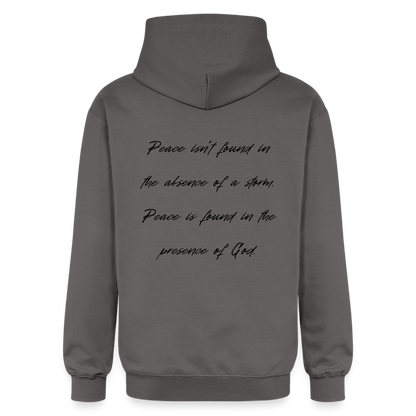Peace in his presence - Unisex Hoodie - Dunkelgrau