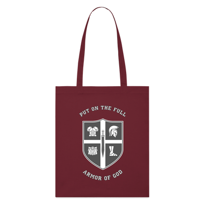 Put on the full armor of God - Stoffbeutel - Burgunderrot