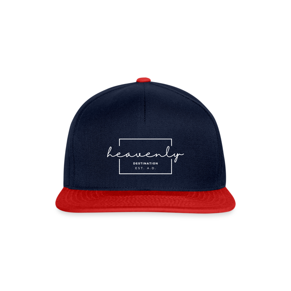 heavenly destination - Snapback Cap - Navy/Rot