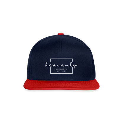 heavenly destination - Snapback Cap - Navy/Rot