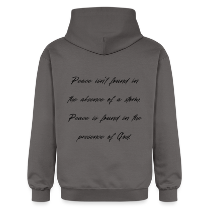 Peace in his presence - Unisex Hoodie - Dunkelgrau