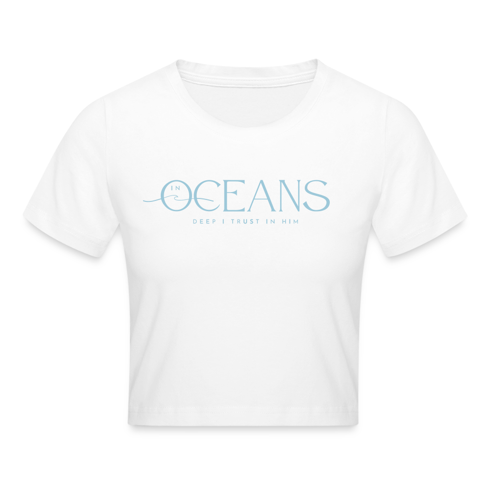 Oceans - Cropped Frauen T-Shirt - Weiß