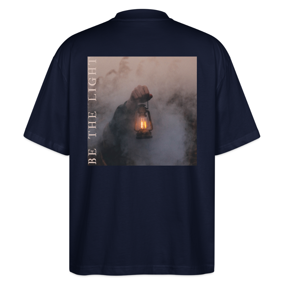 be the light - Oversized Unisex T-Shirt - Navy