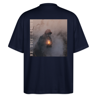 be the light - Oversized Unisex T-Shirt - Navy