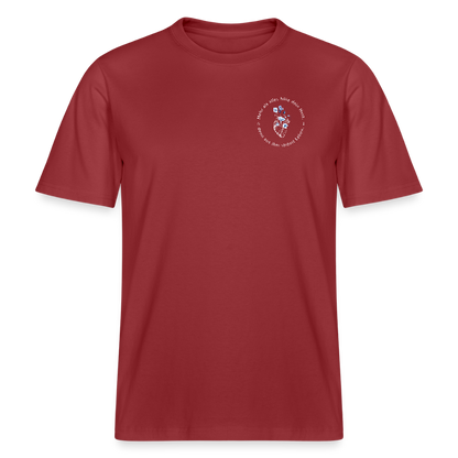 Behüte dein Herz - Unisex Bio-T-Shirt - Erdrot