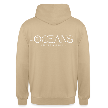 Oceans - Unisex Hoodie Backprint - Beige