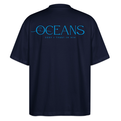 Oceans - Unisex Oversized T-Shirt - Navy