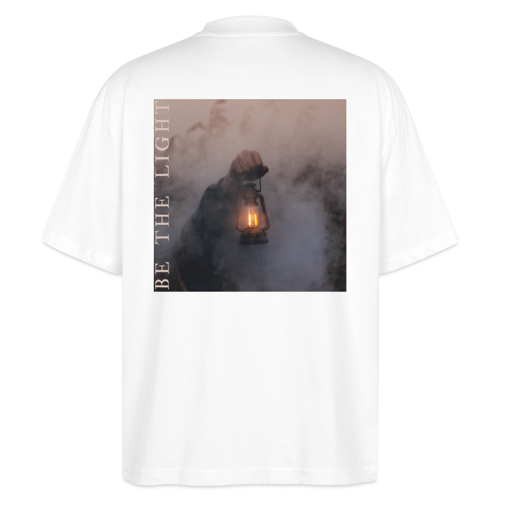 be the light - Oversized Unisex T-Shirt - Weiß