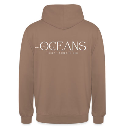 Oceans - Unisex Hoodie Backprint - Mokka