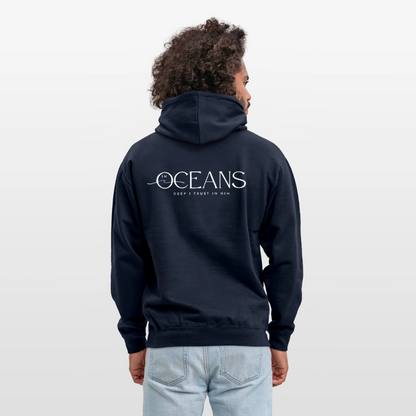 Oceans - Unisex Hoodie Backprint - Navy