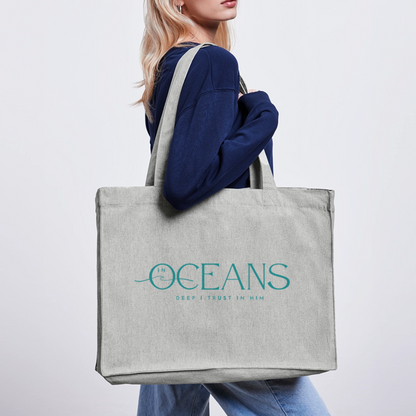 Oceans - Stoffbeutel groß - Grau meliert
