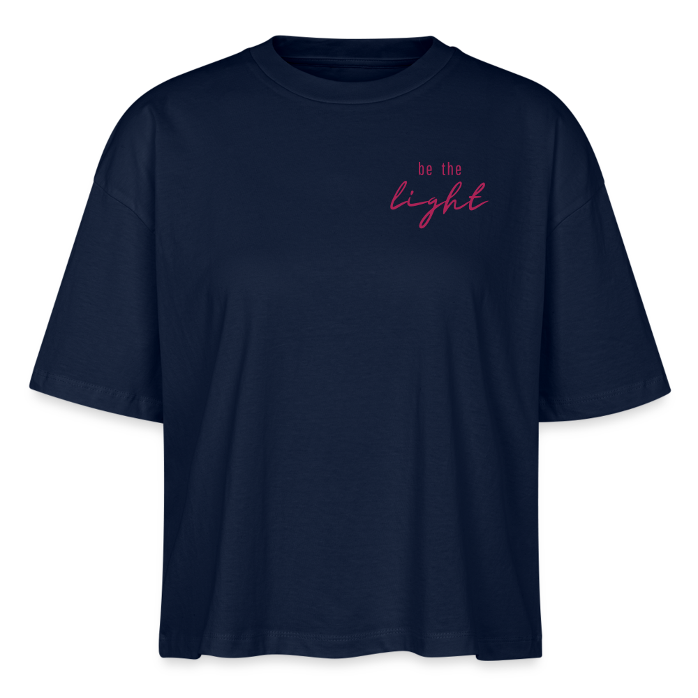 be the light - Frauen T-Shirt - Navy