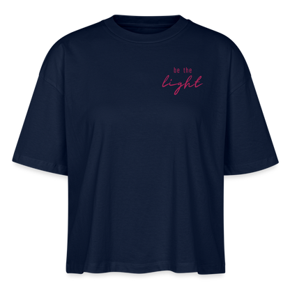 be the light - Frauen T-Shirt - Navy