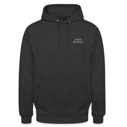 saved by grace - Backprint Unisex Hoodie - Anthrazit
