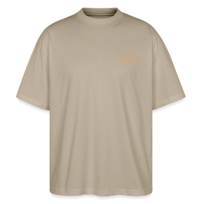 be the light - Oversized Unisex T-Shirt - Steingrau