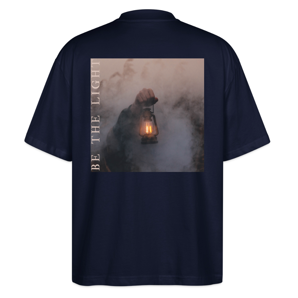 be the light - Oversized Unisex T-Shirt - Navy