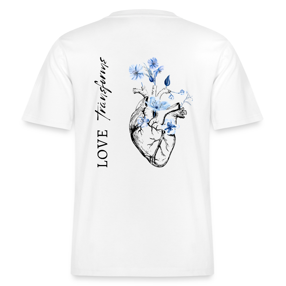 Love transforms - Oversized Unisex T-Shirt - Weiß