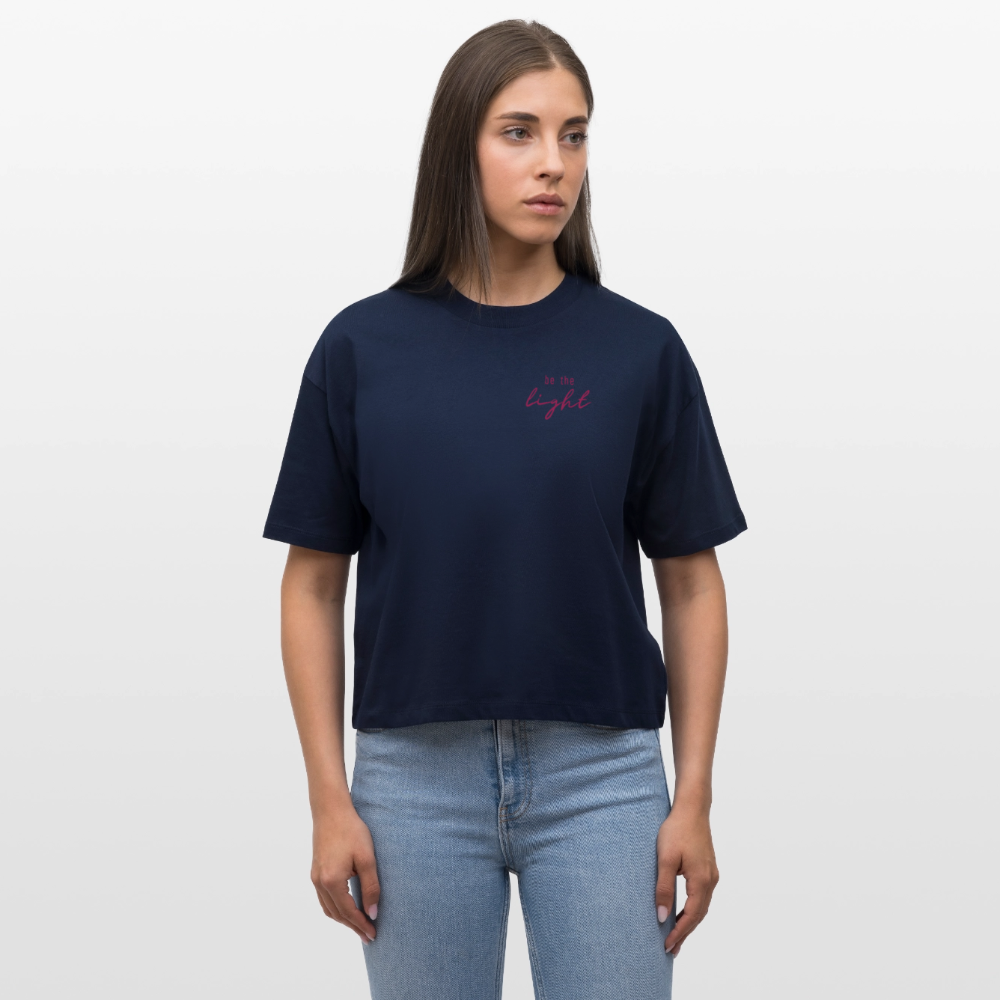 be the light - Frauen T-Shirt - Navy