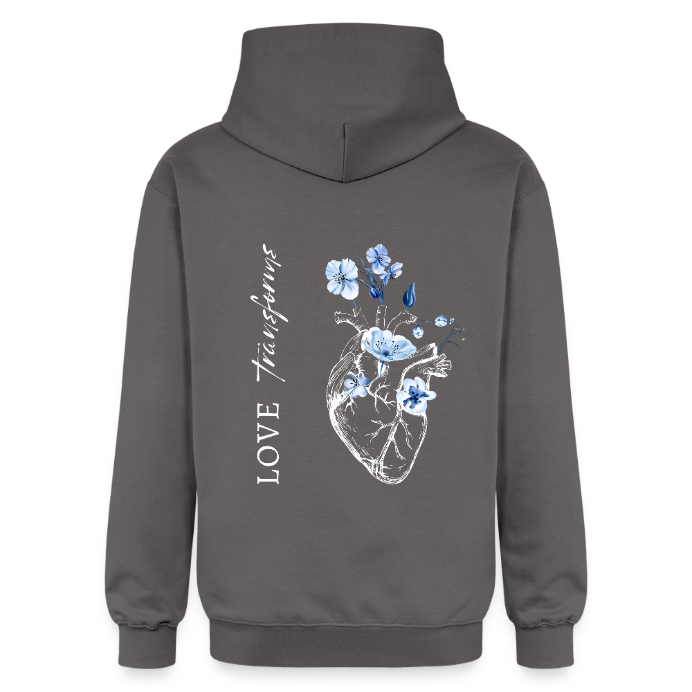 Love transforms - Unisex Hoodie - Dunkelgrau