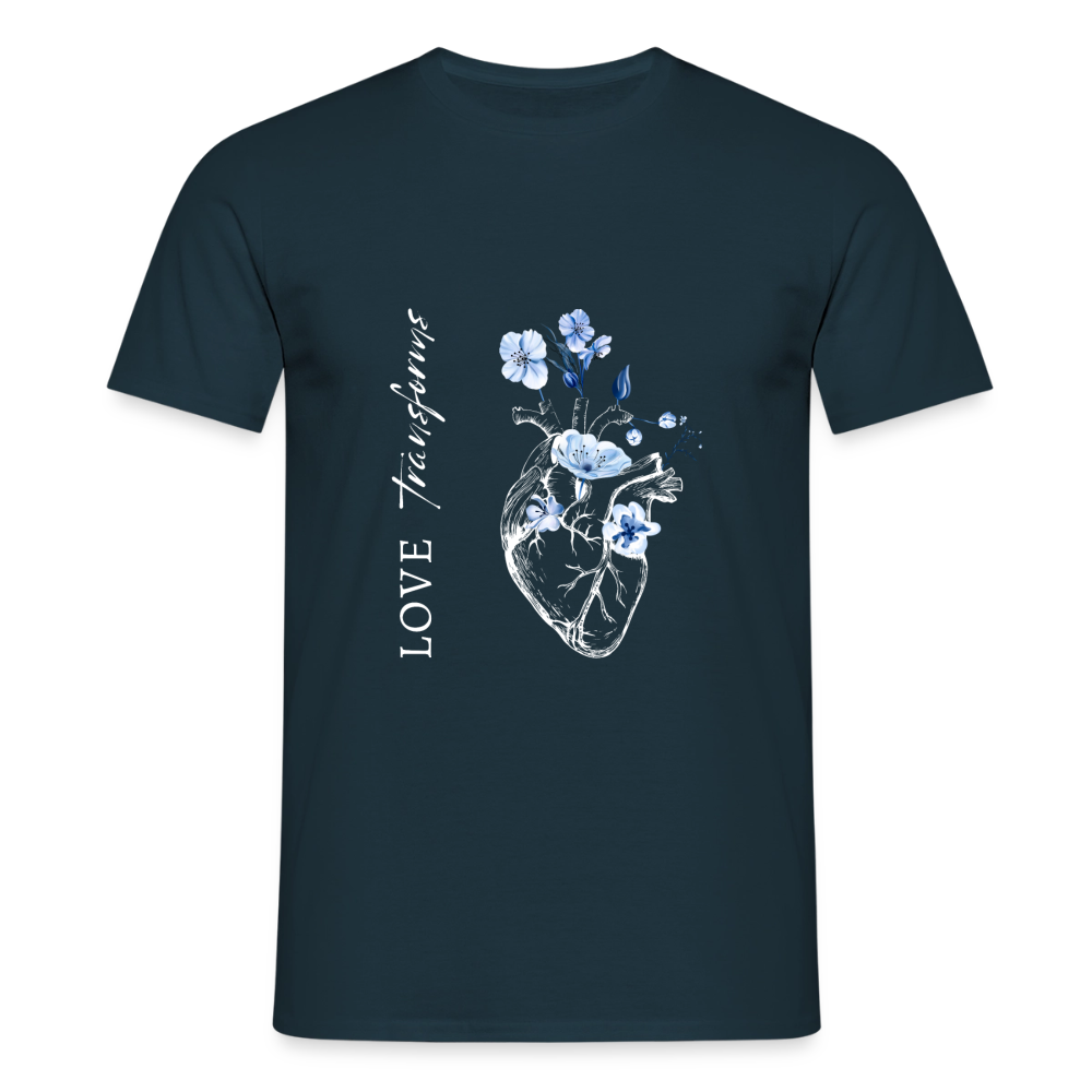 Love transforms - Männer T-Shirt - Navy