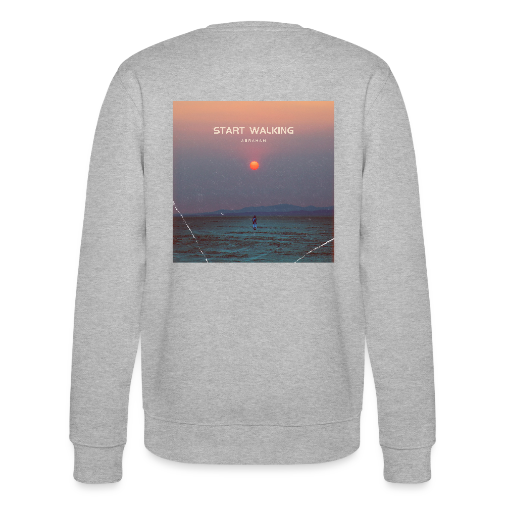 Start walking - Unisex Sweatshirt - Grau meliert