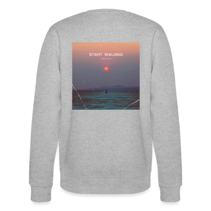Start walking - Unisex Sweatshirt - Grau meliert
