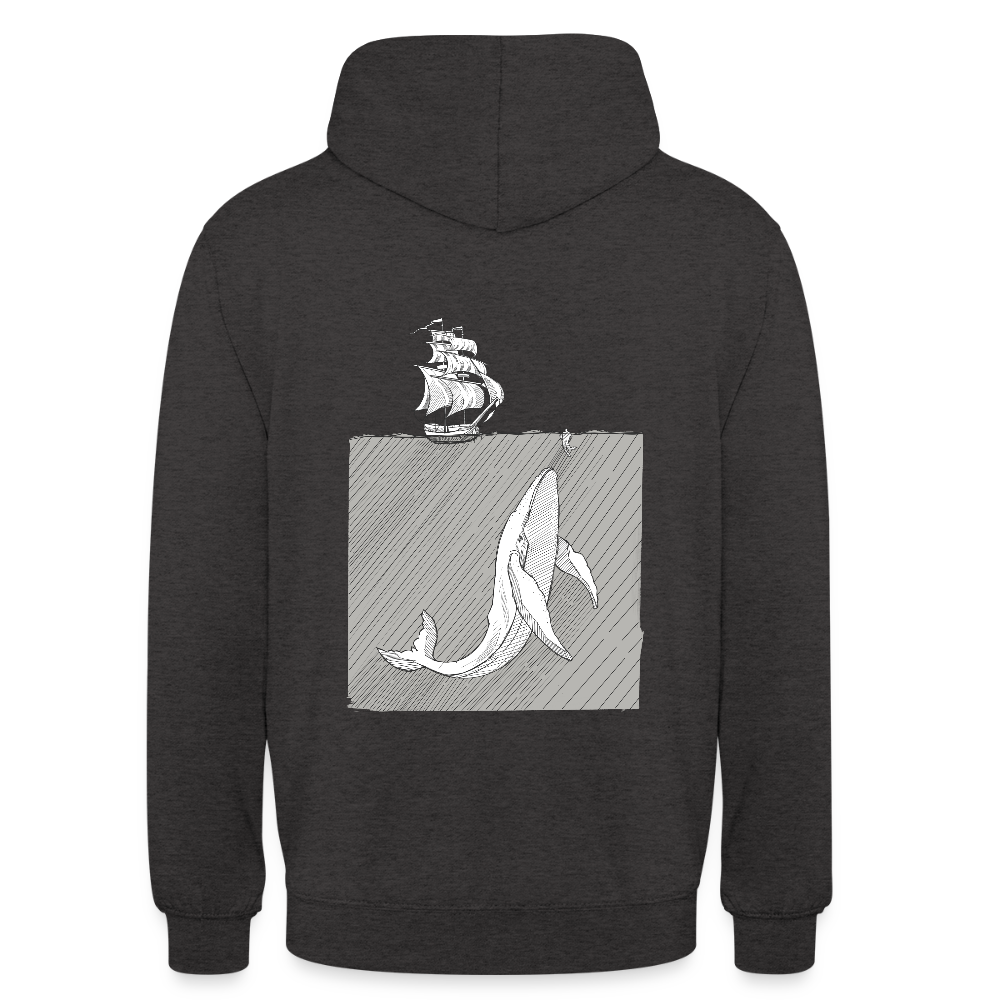 saved by grace - Backprint Unisex Hoodie - Anthrazit