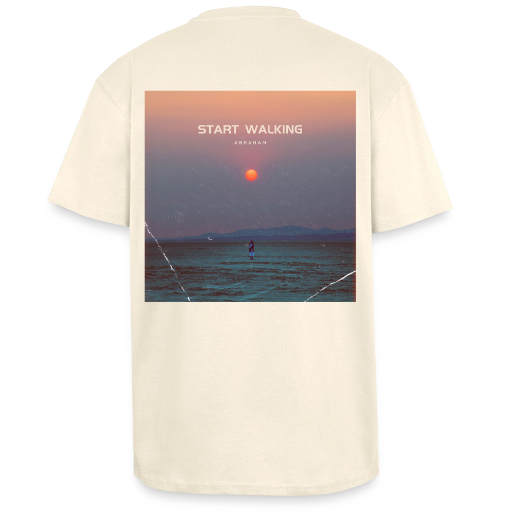 Start Walking - Oversized Unisex T-Shirt - Creme