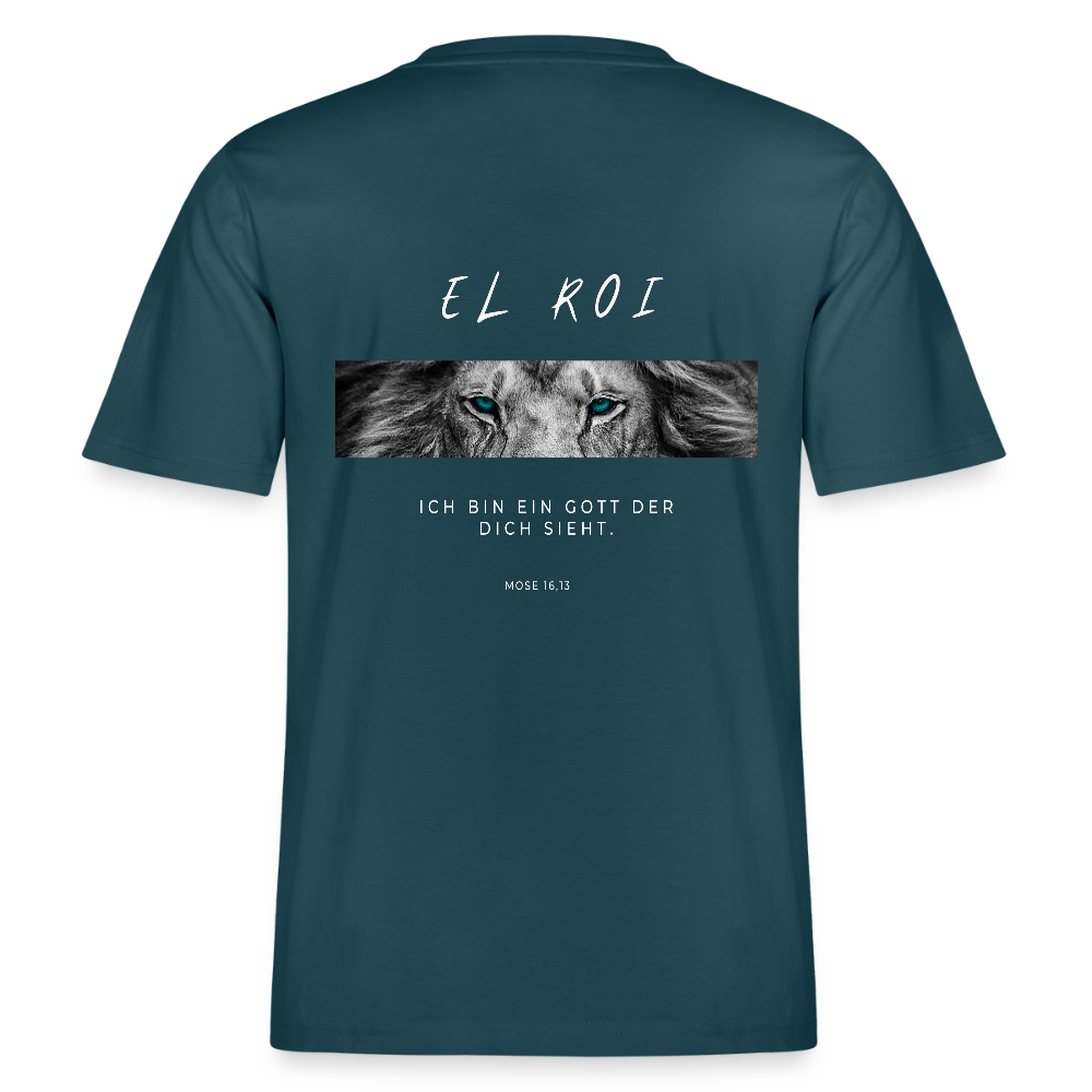 El Roi - Locker geschnittenes Unisex T-Shirt - Dunkles Petrol