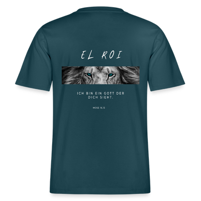 El Roi - Locker geschnittenes Unisex T-Shirt - Dunkles Petrol